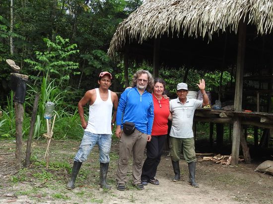 Wellington und Santos waren tolle Guides und haben uns  viele Einblicke in den Regenwald und das denken der Menschen dort gegeben.