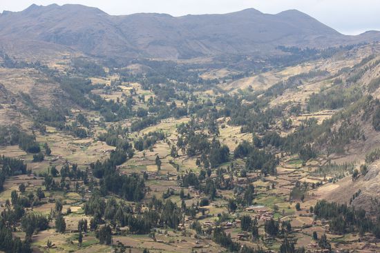 Pisac ist in eine fruchtbare, landwirtschaftlich geprägte Ebene eingebettet.