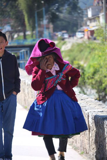 Indiofrau mit traditioneller Tracht