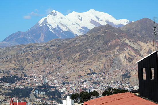Der Illimani ist der Hausberg von La Paz und fast 6.500m hoch