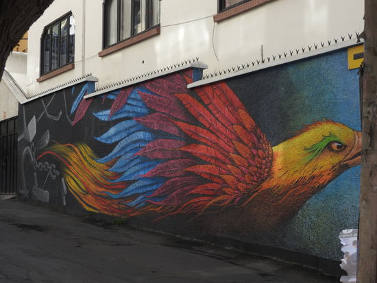 Straßenkunst findet man auch hier immer wieder