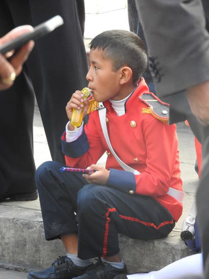 Aber auch ein "Soldat" braucht ab und zu eine Pause und ein Eis oder Gelatina (bei uns Wackelpudding).
