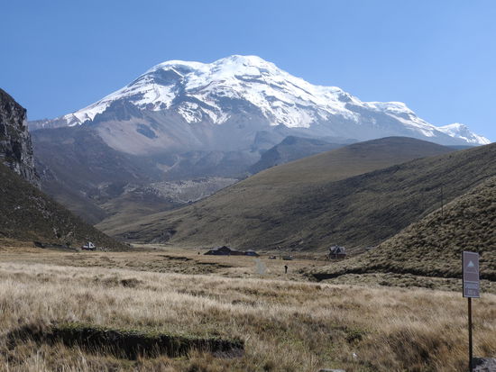 Im Nationalpark auf über 4.500m  wird die Vegetation  weniger.