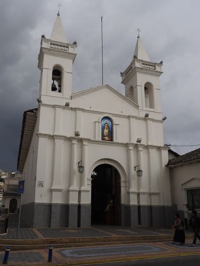 Die Kirche San Francisco- eine der ältesten Kirchen Otavalos