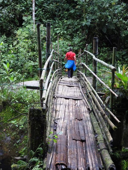 Manche Brücken sind nicht sehr vertrauenserweckend aber sie halten dann doch