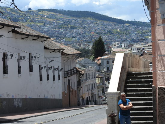 Und egal wohin man in Quito will es geht immer bergauf und bergab.