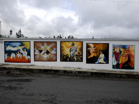 Friedhofsmauer von Quiroga