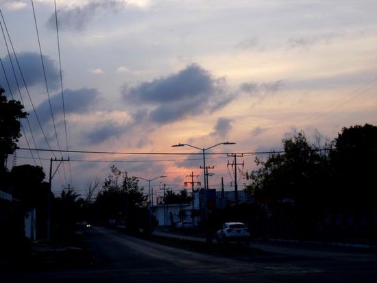 Die Sonne verabschiedet sich von Chetumal