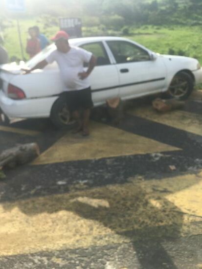 Wir machen Strassensperre