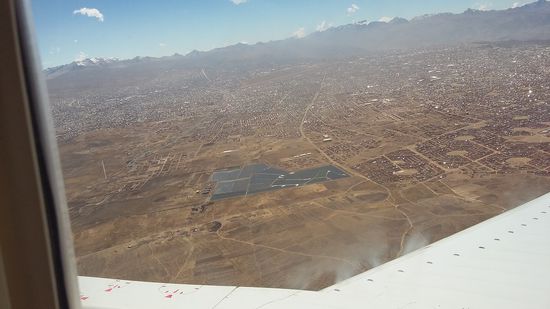 Anflug auf El Alto