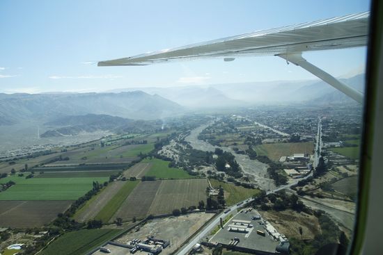 und so sieht die Umgebung der Stadt Nazca aus