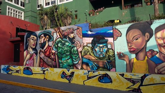 Wandmalereien an dem Ermita Weg