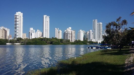 An dem Laguito ist es richtig grün 