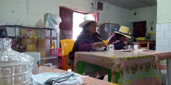 Im Restaurant in San Pedro de Casca