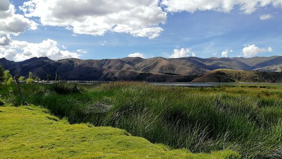Landschaft a der Laguna de Paca