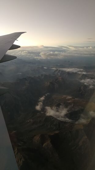 Kurz vorm Anflug auf Lima