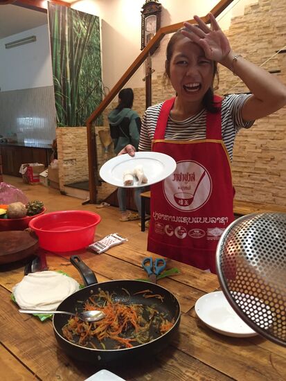 Wir haben unser bestes gegeben, aber irgendwie war unsere Koechin mit unseren Ergebnissen nicht zufrieden.