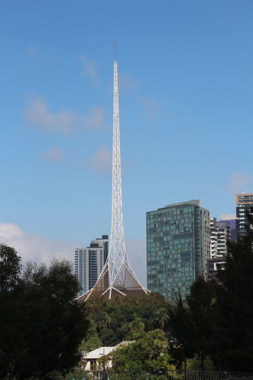 Das 162 m hohe Wahrzeichen Melbournes