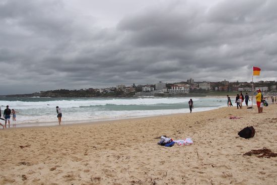 Toller Strand aber dicke Wolken