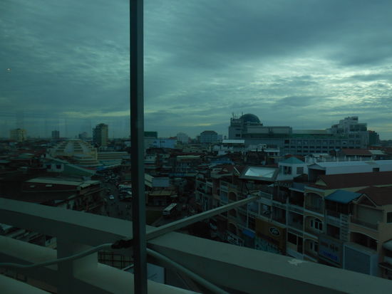 Blick vom Frühstücksraum in Phnom Penh