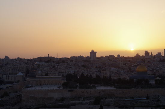Sonnenuntergang in Jerusalem