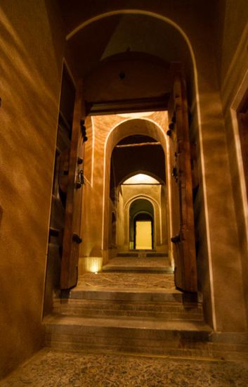 Der Ausgang von unserem Hotel.