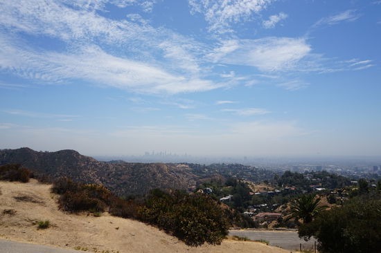 Die Aussicht über Downtown LA