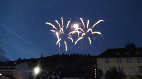 Feuerwerk über Reichsburg.
Extra für uns?