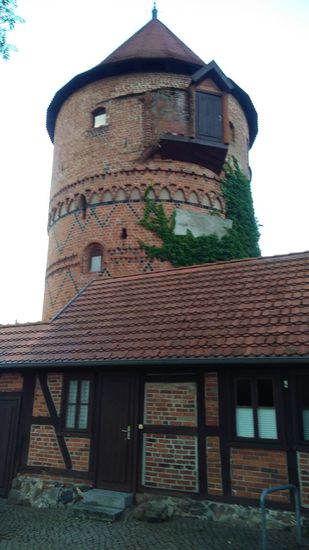 Amtsturm von Lübz, nur noch ein Teil des Schlosses.