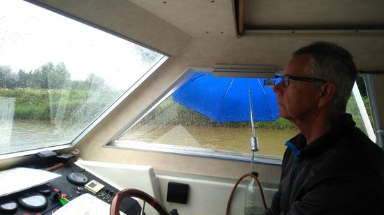 Fahren bei Regen und 18 Grad Aussentemperatur.