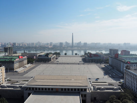 Blick von der Terrasse des Großen Studienpalast des Volkes