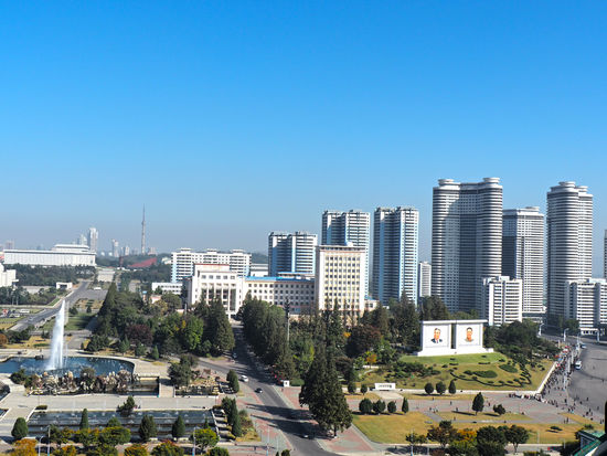 Blick von der Terrasse des Großen Studienpalast des Volkes