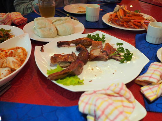 Abendessen an Tag 2 - "Surf and Turf - Korean Style"