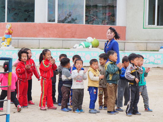 Kindergarten der Landwirtschaftskooperativfarm Chonsam