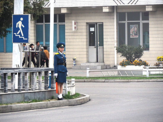 Verkehrspolizistin in Pjöngjang