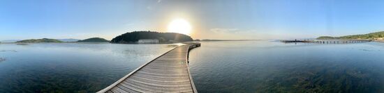 Steg zur Klosterinsel Zvernec