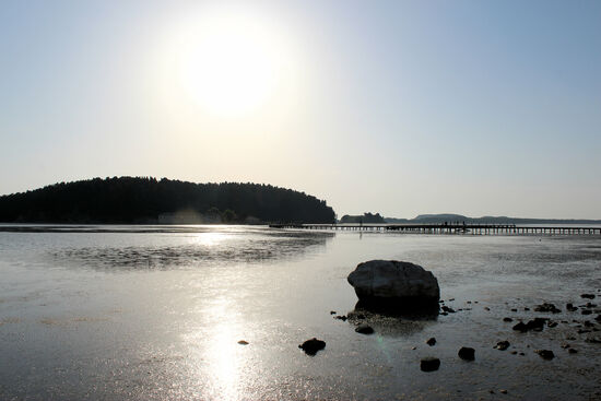 Steg zur Klosterinsel Zvernec