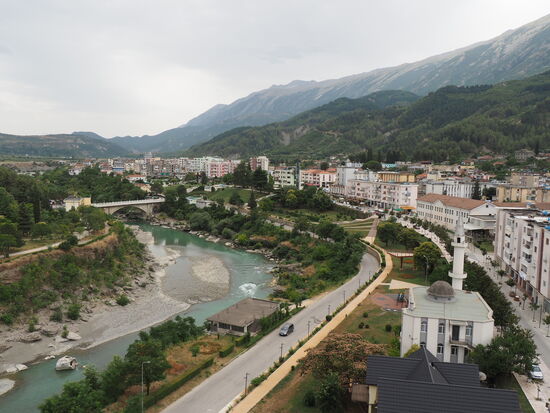 Blick vom "Stadtfels", Guti i Qytetit