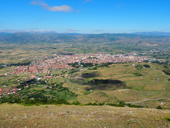 Blick auf Korça