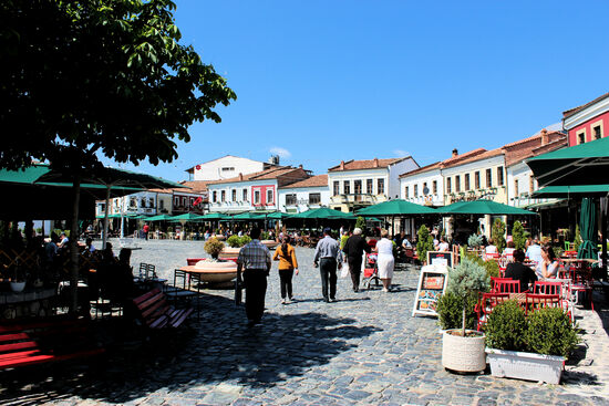 Alter Basar von Korça