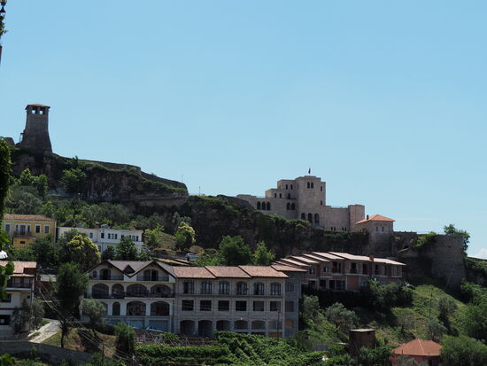 Blick auf die Festung von Kruja