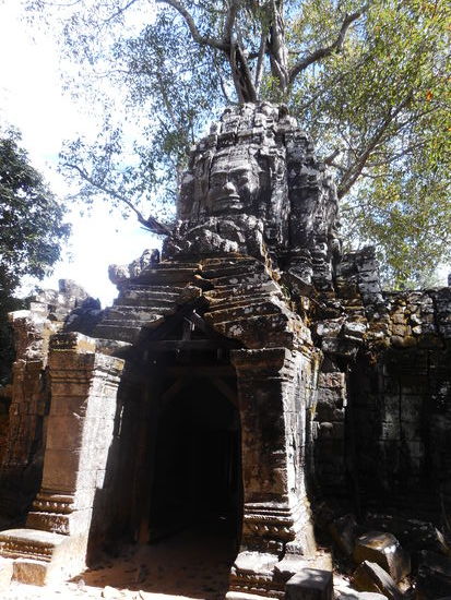 Die Bayon Türme und das berühmte sourire d` Angkor auf den großen Steingesichtern