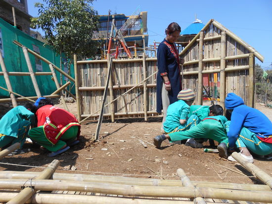 ....und werden aufgestellt.