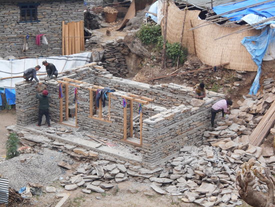 An vielen Stellen entstehen neue Häuser,