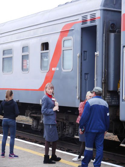 Schaffnerin in der Transmongolischen Sib