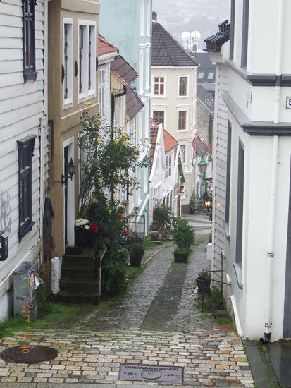 Trotz heftigem Regen sehen wir doch noch schöne Ecken und wir müssen ja auch wieder runter Richtung Stadtmitte und Schiff