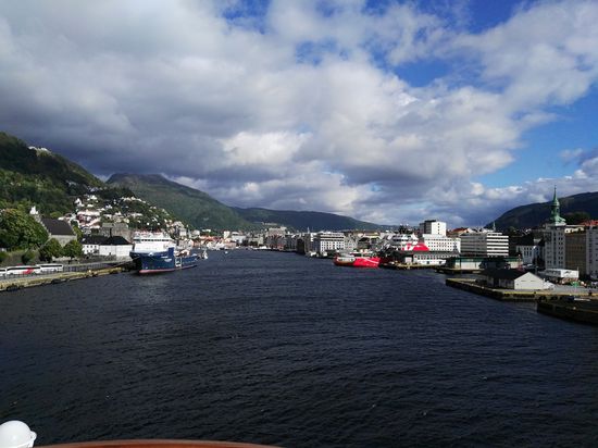 kurz vor der Abfahrt in Bergen