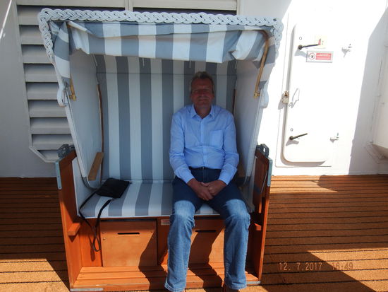 leider schien keine Sonne in den Strandkorb...