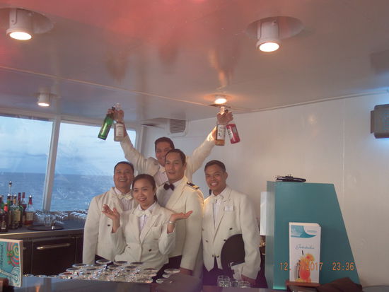 Das Jupiter-Bar-Team, dass uns immer und jederzeit vorzüglich bedient hat