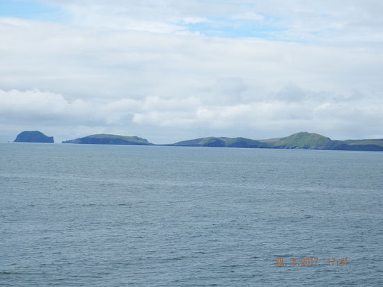 Gegen 16.00 Uhr kommt die MS Amadea auf Heimaey an. Auch das Wetter sieht vielversprechend aus.
